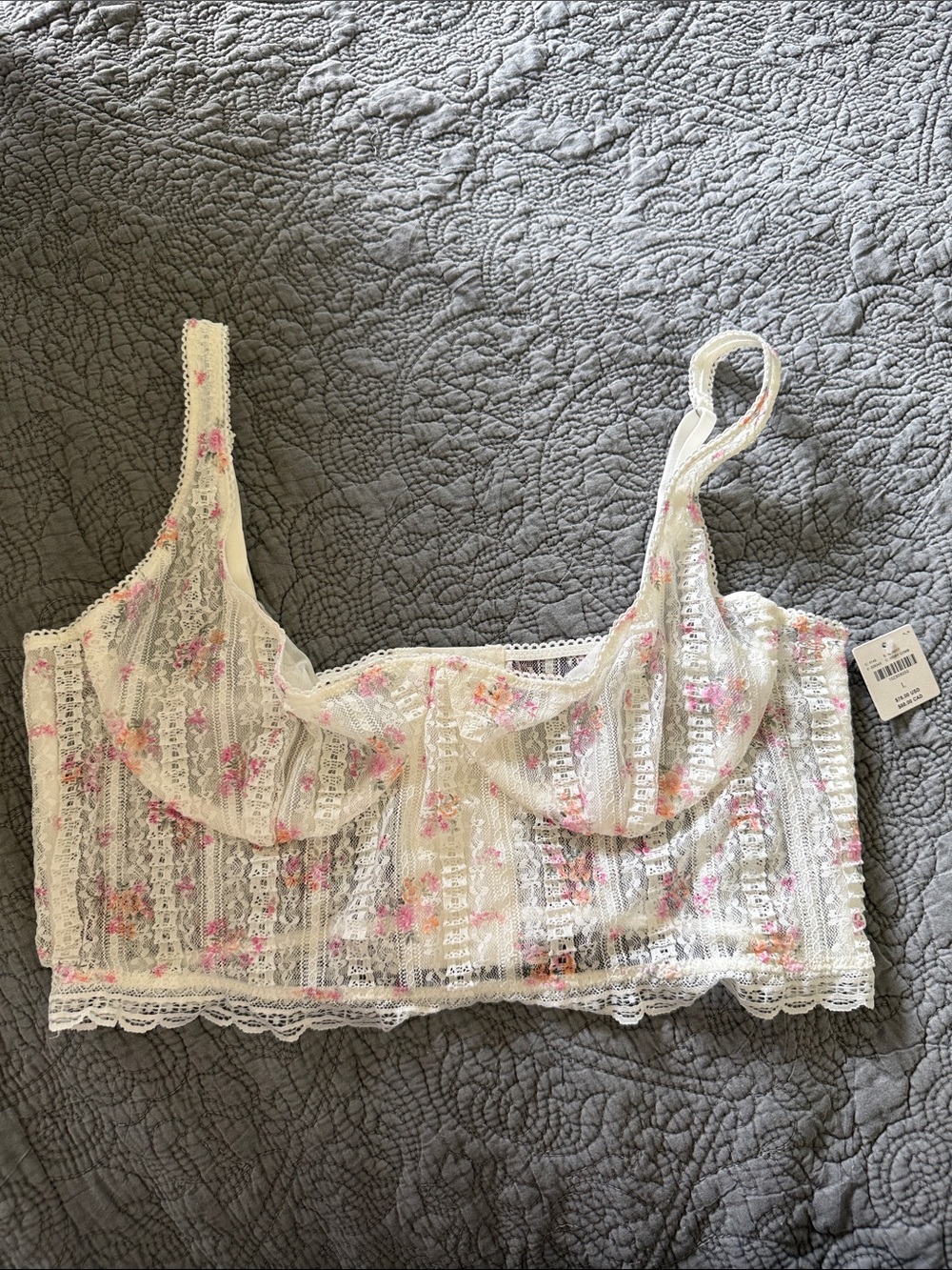 LyreBird by Anthropologie Lace Floral Bralette